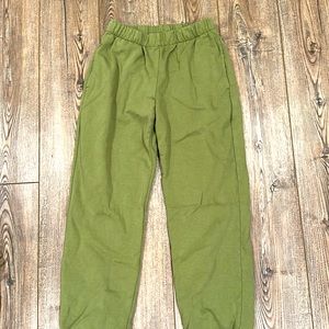 brandy melvile forest green sweats (RARELY WORN) new quality